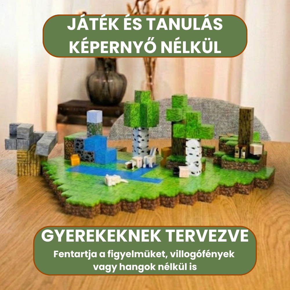 KUCKÓ - 192 darabos mágneses STEM készségfejlesztő építőkészlet