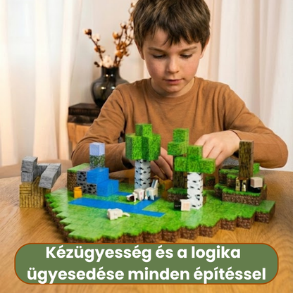 VÍZESÉS - 128 darabos mágneses STEM készségfejlesztő építőkészlet