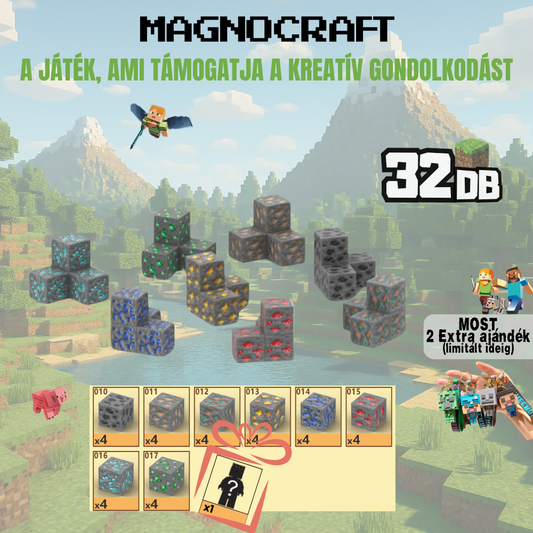 MagnoCraft - 32 darabos készlet  "BányászKincsek"