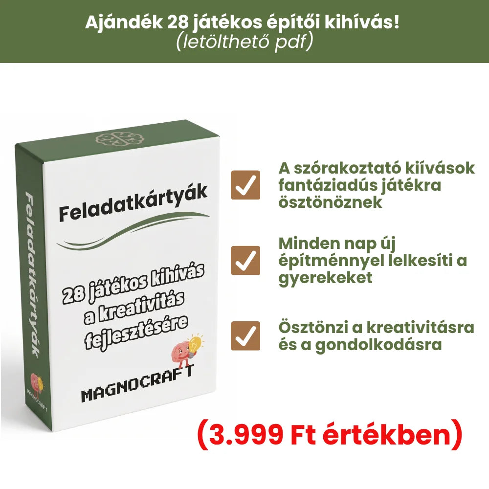 MagnoCraft -  STEM Mágneses készségfejlesztő épitőjáték