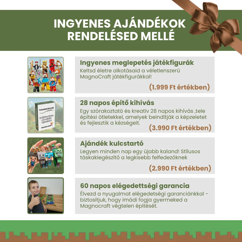 MagnoCraft -  STEM Mágneses készségfejlesztő épitőjáték