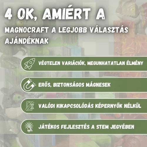 4 ok, amiért a gyerekek imádják a Dinókaland mágneses építőjátékot