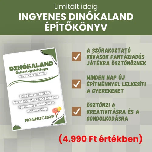 Dinókaland építőfüzet 30 játékos kihívással gyerekeknek
