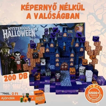 MagnoCraft Halloween 200 darabos mágneses építőkészlet tartalma