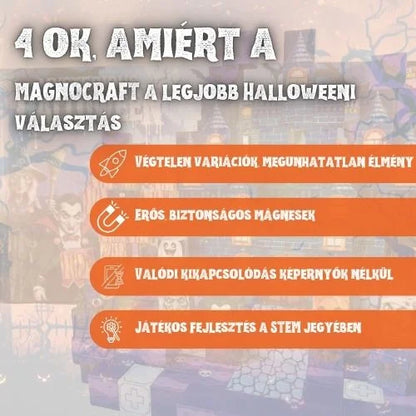 4 ok, amiért a gyerekek szeretik a MagnoCraft Halloween mágneses építőjátékot