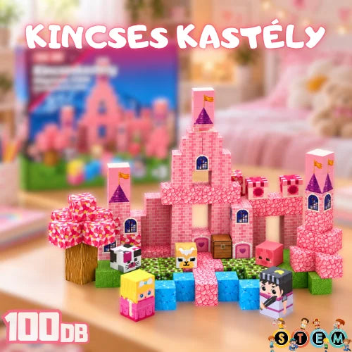 Kincses kastély - 100 darabos STEM készségfejlesztő építőjáték
