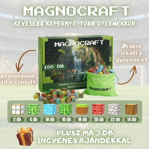 MagnoCraft -  STEM Mágneses készségfejlesztő épitőjáték