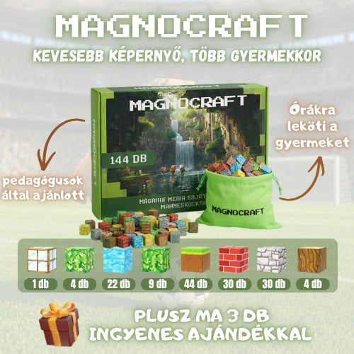 MagnoCraft -  STEM Mágneses készségfejlesztő épitőjáték