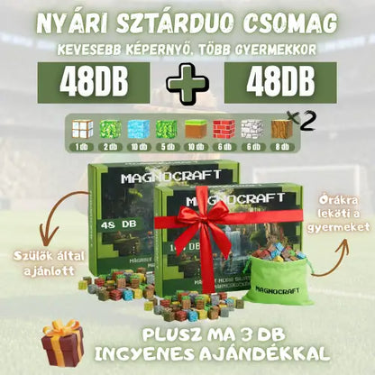 MagnoCraft DUO csomag  -  STEM Mágneses készségfejlesztő épitőjáték