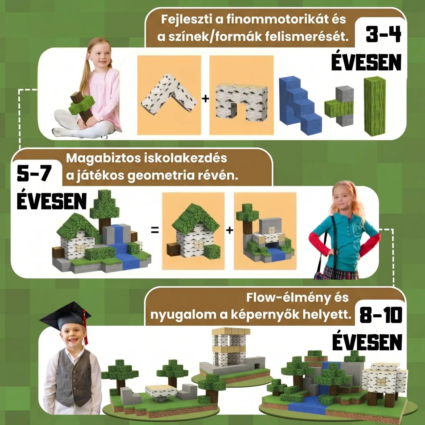 VÍZESÉS - 128 darabos mágneses STEM készségfejlesztő építőkészlet