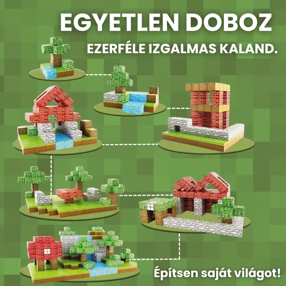 MagnoCraft -  STEM Mágneses készségfejlesztő épitőjáték