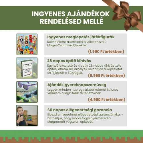 MagnoCraft -  STEM Mágneses készségfejlesztő épitőjáték